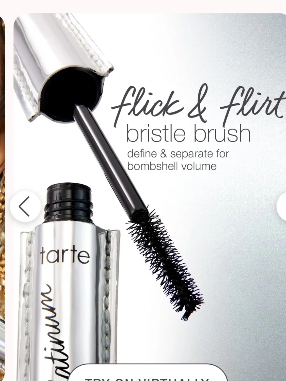 tarte lights, camera, LASHES platinum mascara